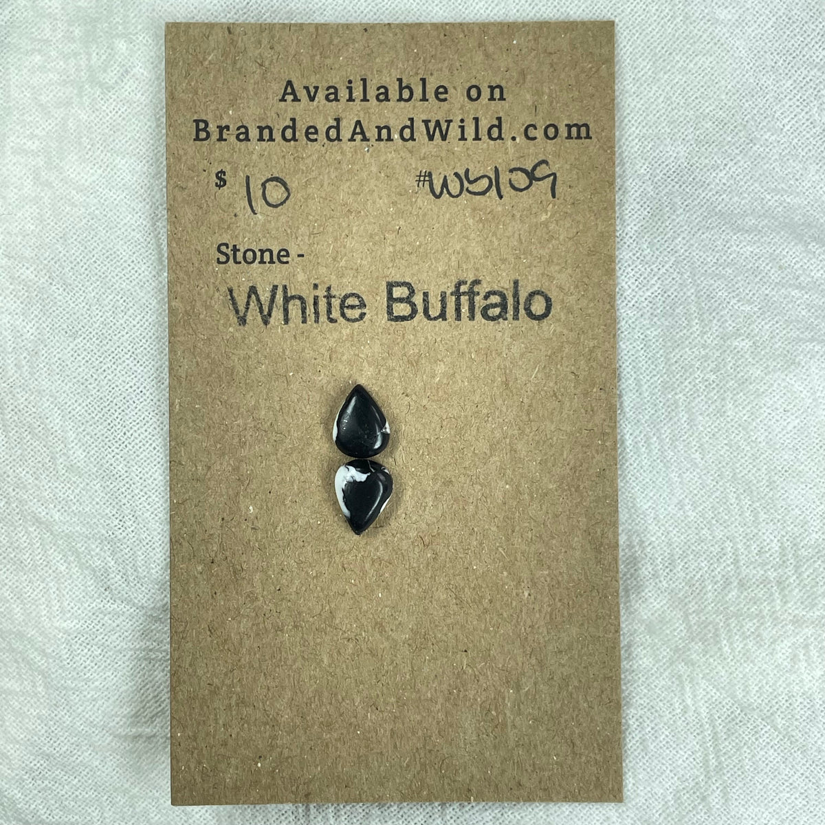 White Buffalo Cabochon - WB109 0FFBC16E-23B9-4C1B-AC1B-5433DA06F0AB Brandedandwild.com