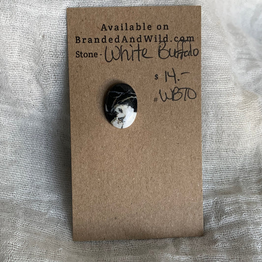 White Buffalo Cabochon - WB70
