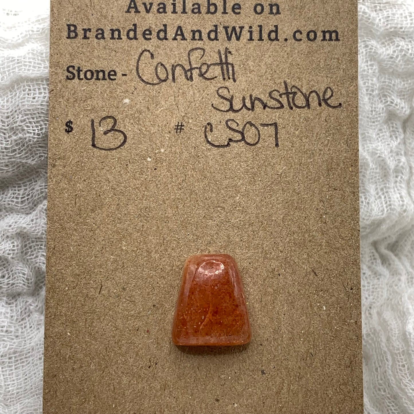 Confetti Sunstone Cabochon - CS07