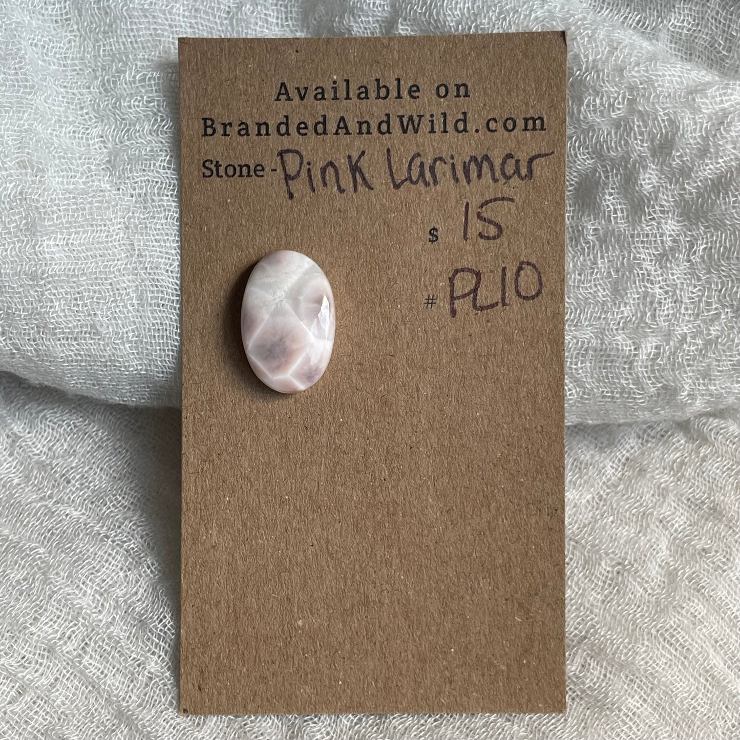 Pink Larimar Cabochon - PL10