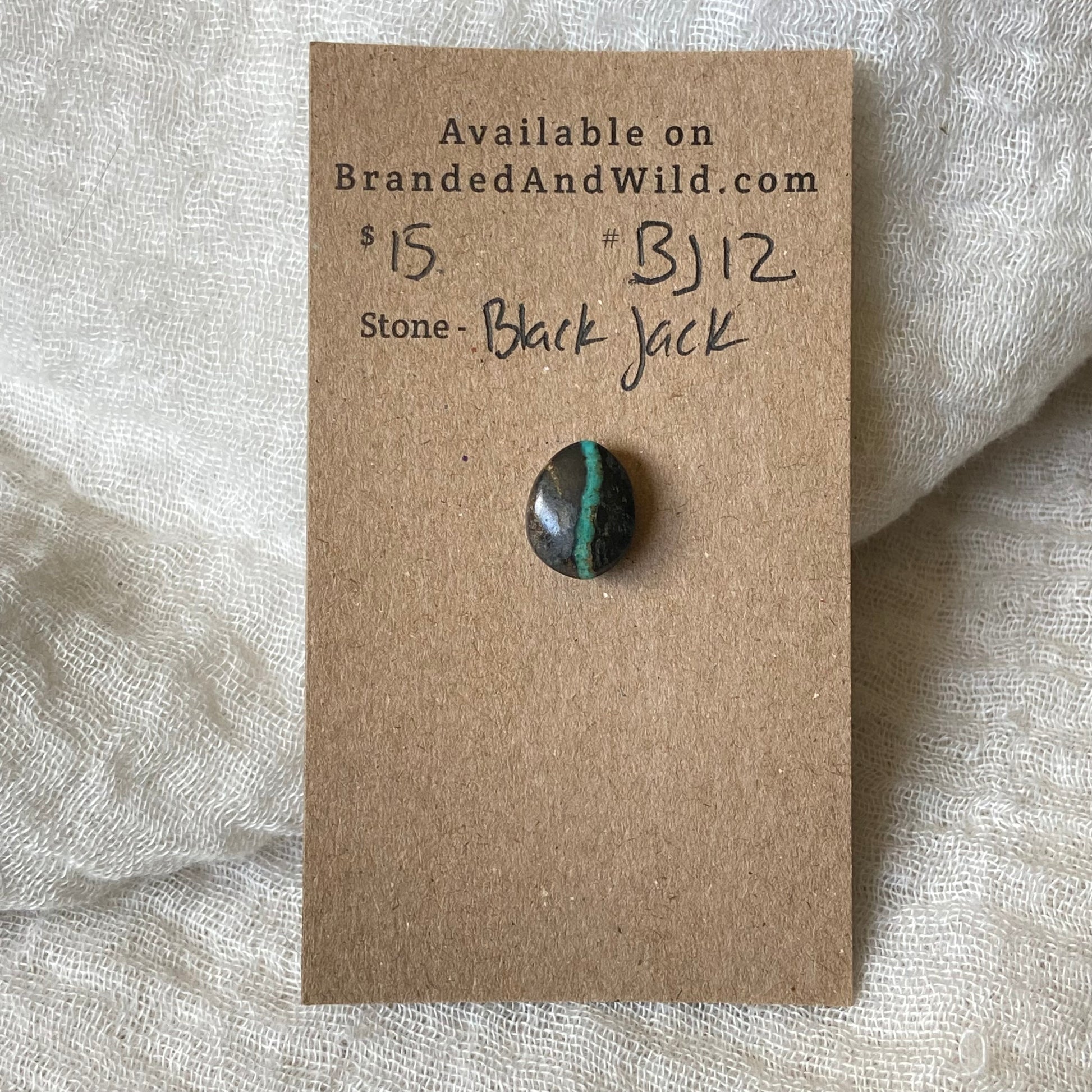 Black Jack Cabochon - BJ12 105DFD40-7874-478D-A503-742527C4008A Brandedandwild.com