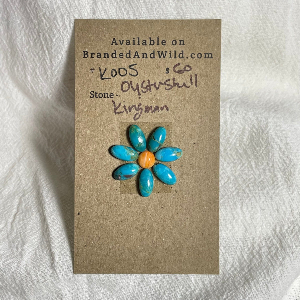 Kingman Turquoise / Oyster Shell Cabochon - KO05