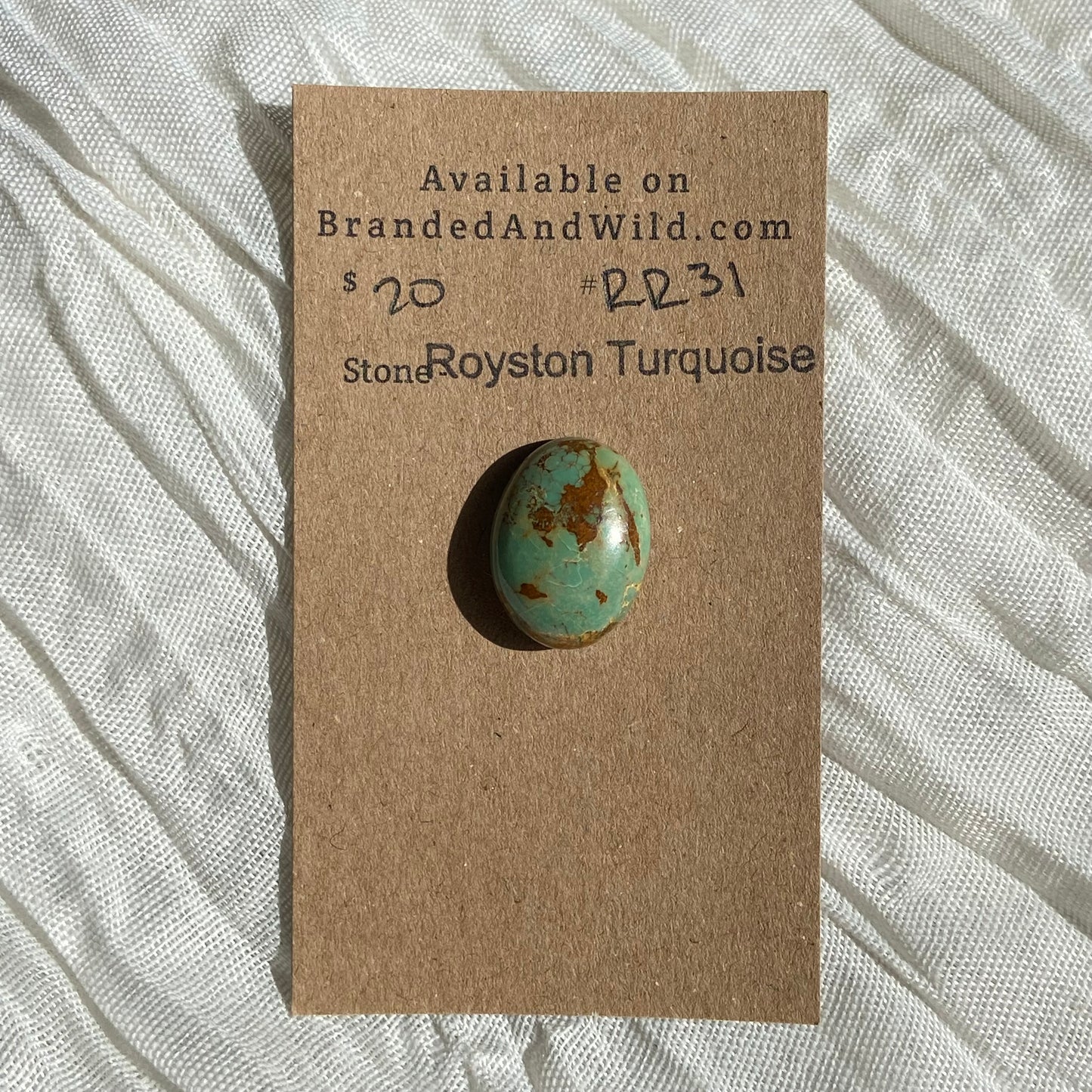 Royston Ribbon Turquoise Cabochon RR31 10A9EFB7-FDF8-407F-9B79-76692F081E23 Brandedandwild.com