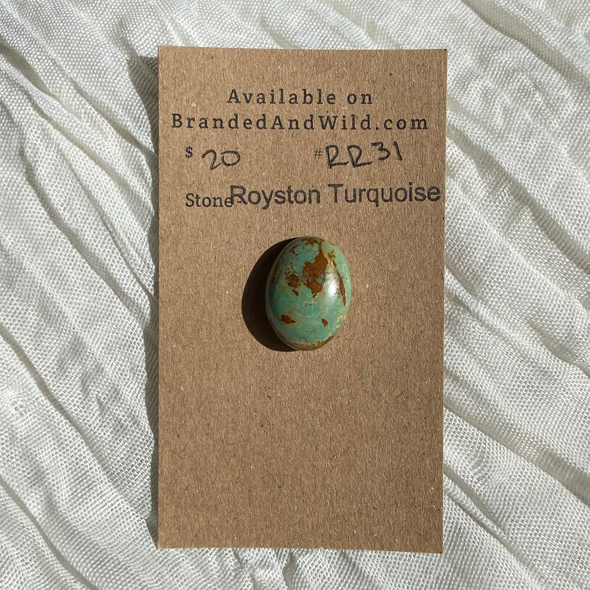 Royston Ribbon Turquoise Cabochon RR31 10A9EFB7-FDF8-407F-9B79-76692F081E23 Brandedandwild.com