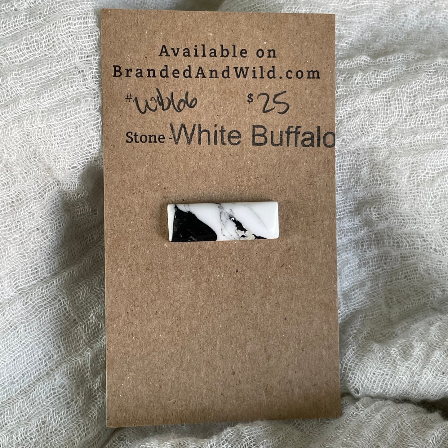 White Buffalo Cabochon - WB66