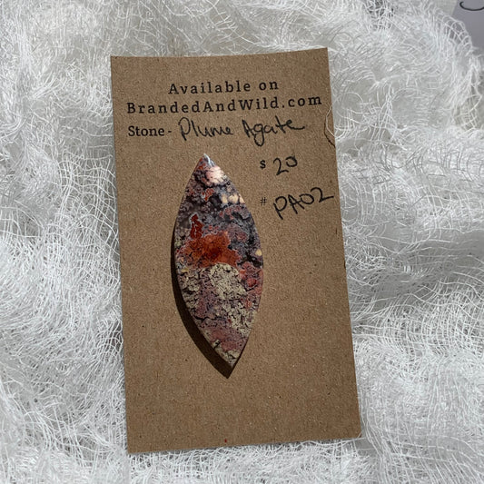 Plume Agate Cabochon - PA02