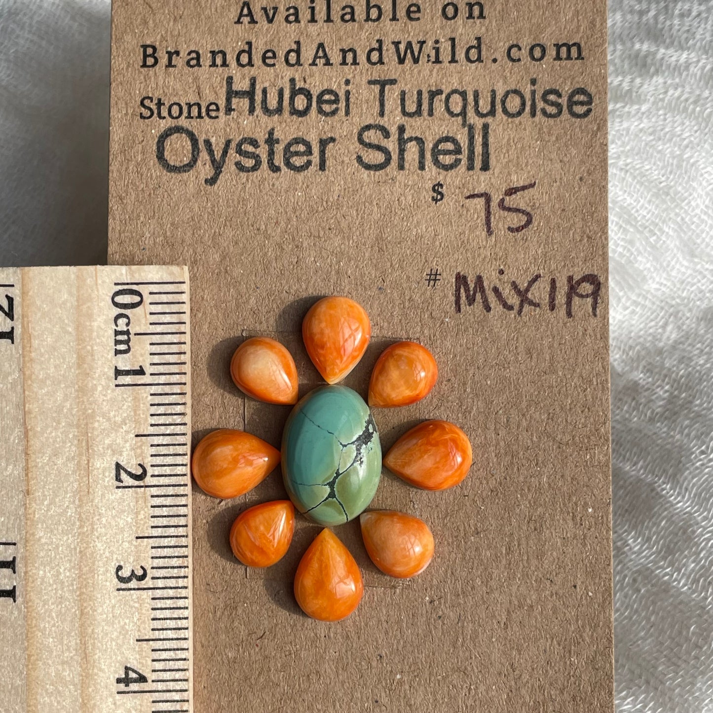 Hubei/Oyster Shell Cabochon - Mix119