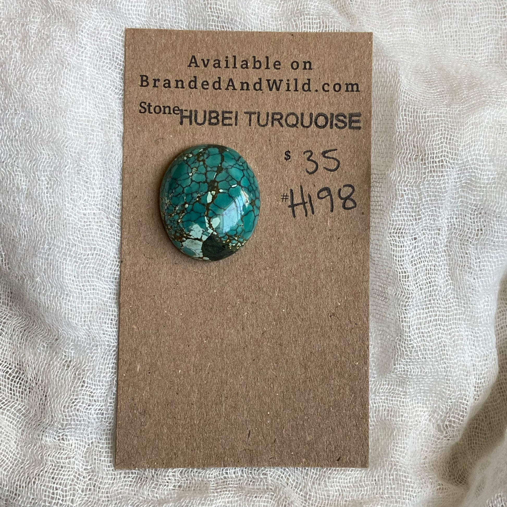 Hubei Turquoise Cabochon - H198 10DDBF9D-2FCC-413D-90A9-EED2061AB83C Brandedandwild.com