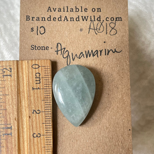 Aquamarine Cabochon AQ18 10ED5259-2715-46D1-94AD-F7C991DEEB24 Brandedandwild.com