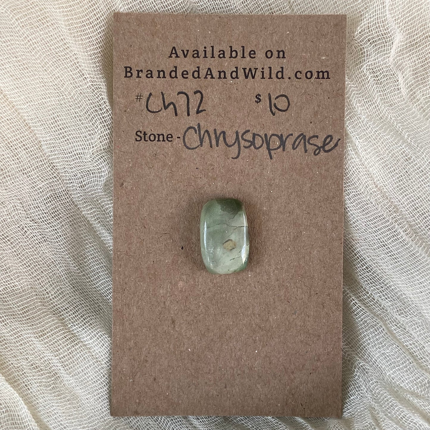 Chrysoprase Cabochon - Ch72 11511CAB-5CFC-4890-B5A6-99035033273F Brandedandwild.com