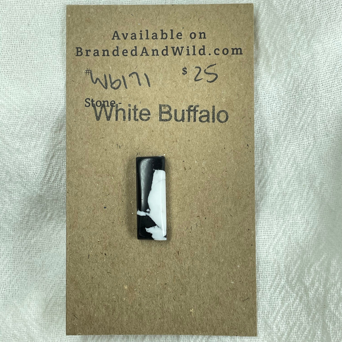 White Buffalo Cabochon - WB171 1165B77C-ACD9-4457-80C4-AE699BFD1140 Brandedandwild.com