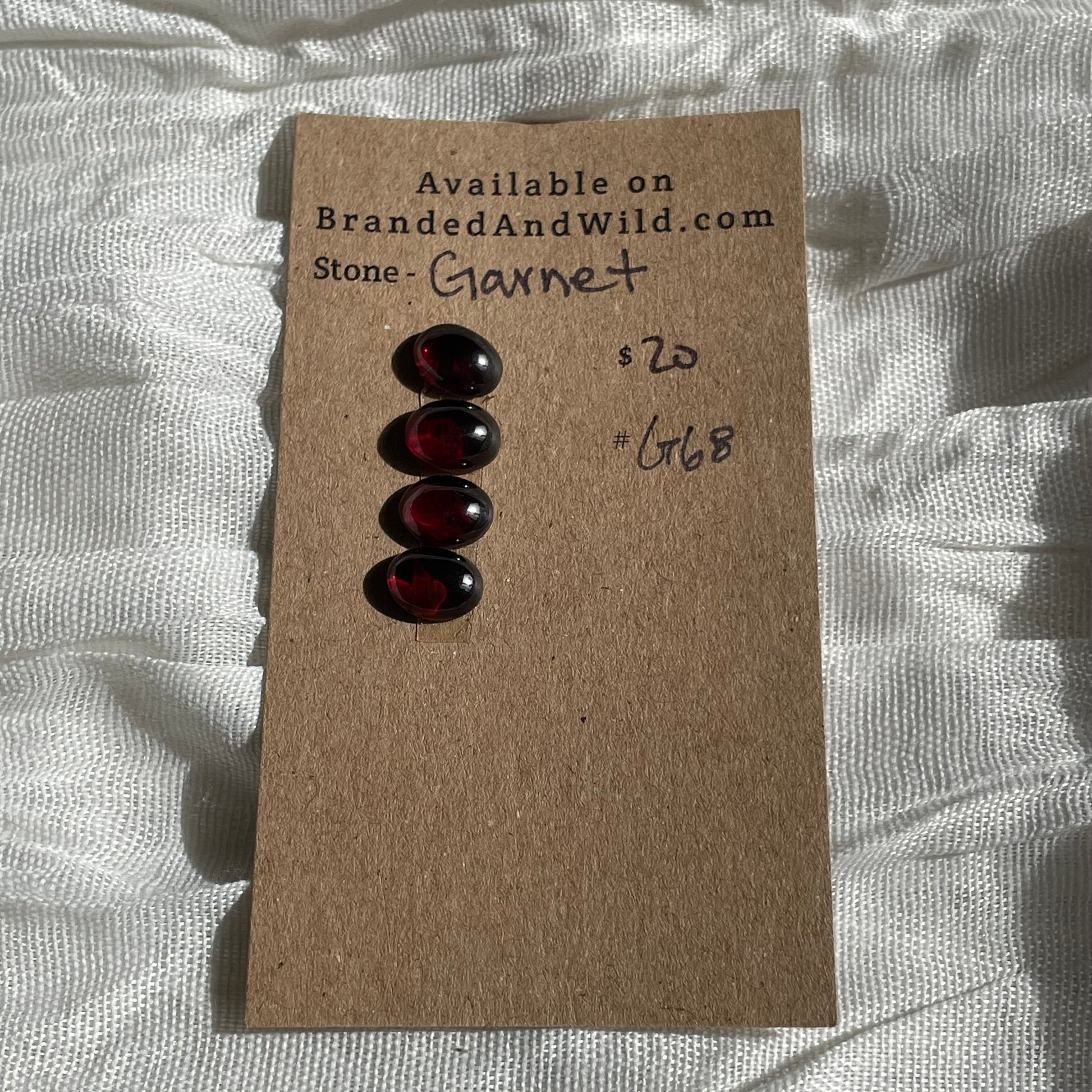 Garnet Cabochon - G68 11946076-C8C5-466A-955A-EB67C0EC18E2 Brandedandwild.com
