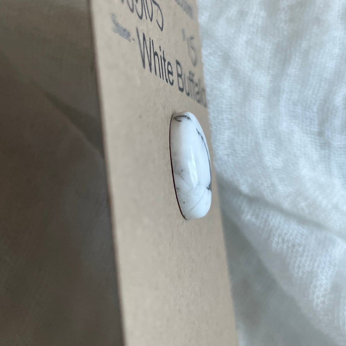 White Buffalo Cabochon - WB105