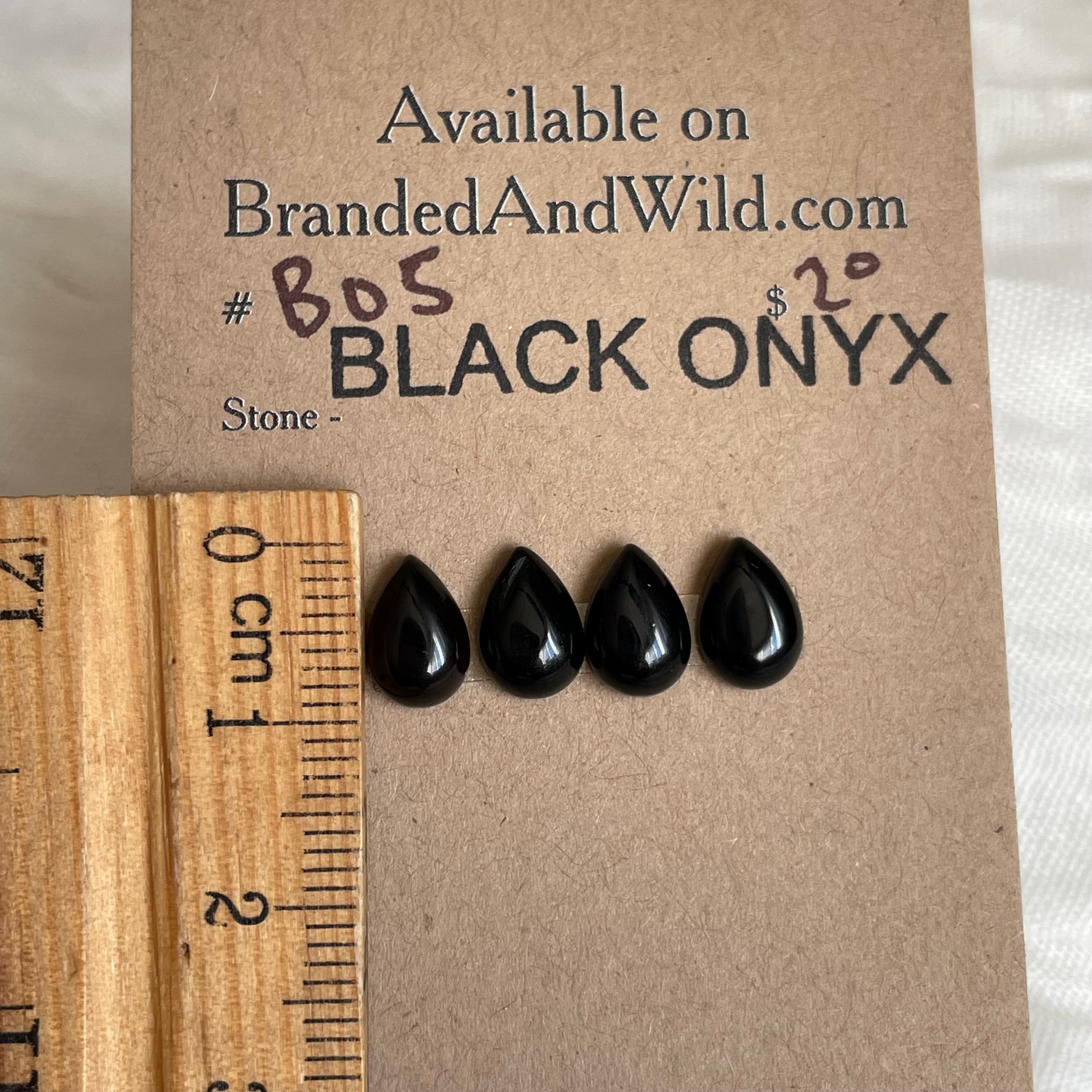 Black Onyx - Cabochon - B05 11BCE7D6-A32A-4831-8F7D-4CB7DF12D06E Brandedandwild.com
