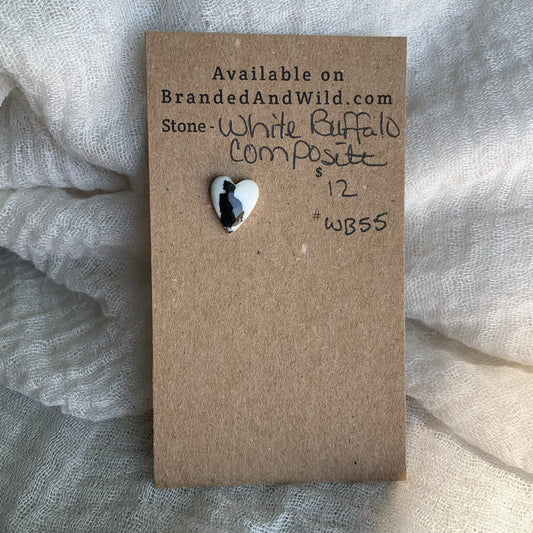 White Buffalo Cabochon - WB55