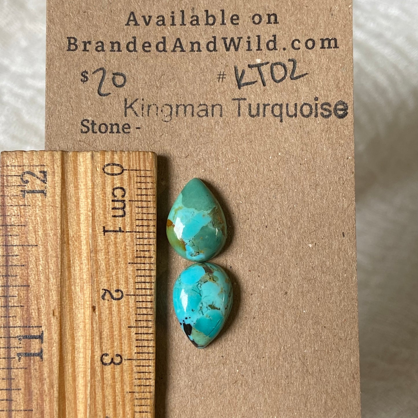 Kingman Turquoise Cabochon - KT02 11D98B01-2EAF-4A17-A1AD-4C5796E14C5E Brandedandwild.com