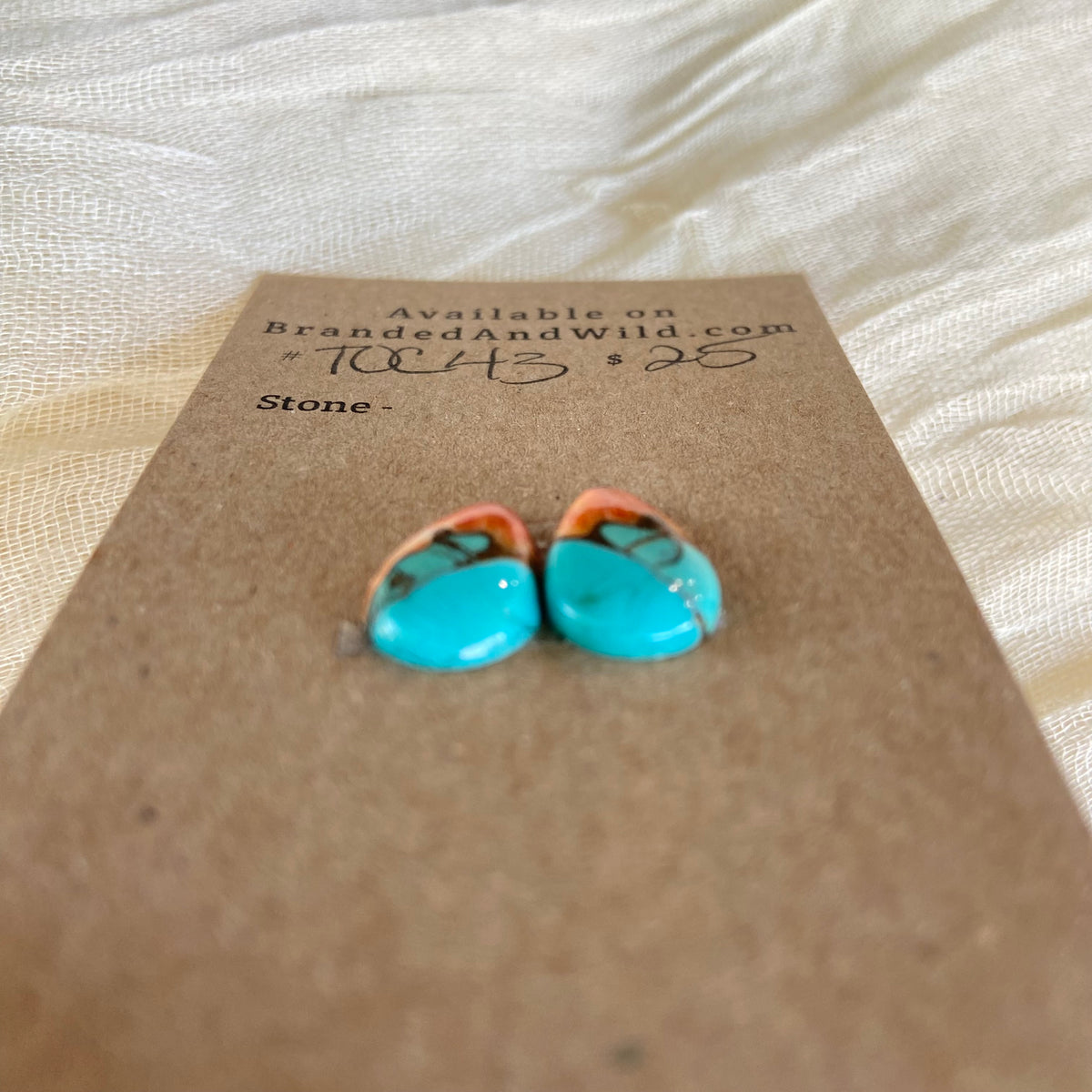 Turquoise, Oyster Shell, Copper Cabochon - TOC43 11E29DB8-26BB-401E-98F0-5410974B0C42 Brandedandwild.com