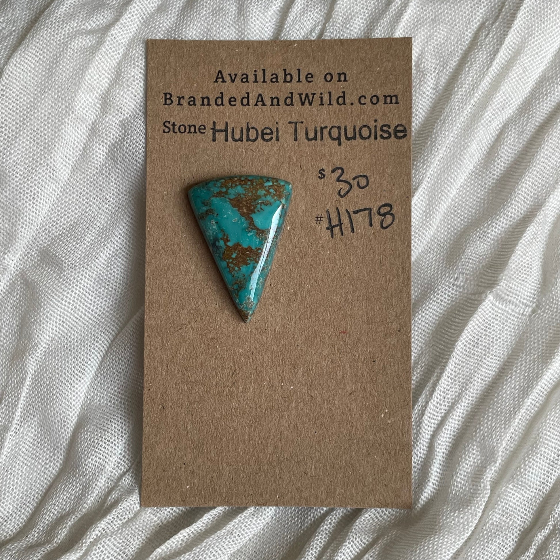 Hubei Turquoise Cabochon - H178 11EF0BDD-A725-4CA3-B604-3208FE98D981 Brandedandwild.com