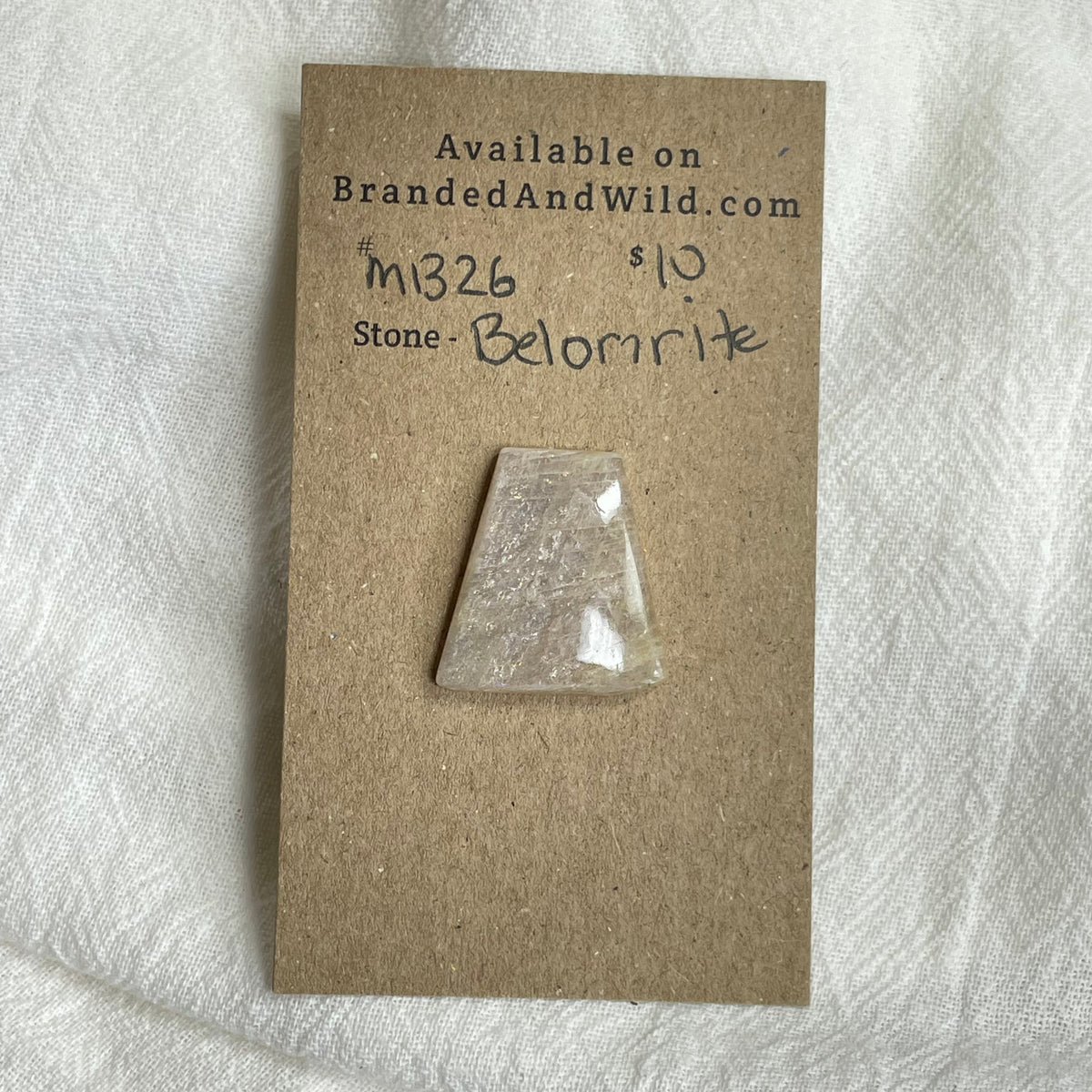 Belomrite Moonstone Cabochon - MB26 11F4E87E-BF68-49C8-9AF6-0D2D6EBBF4CC Brandedandwild.com