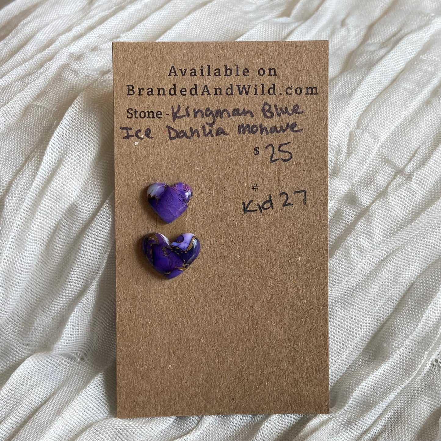 Ice Blue Dahlia Cabochon - KID27 11F5BC2C-ABE4-440A-95D3-FABA53EE154B Brandedandwild.com