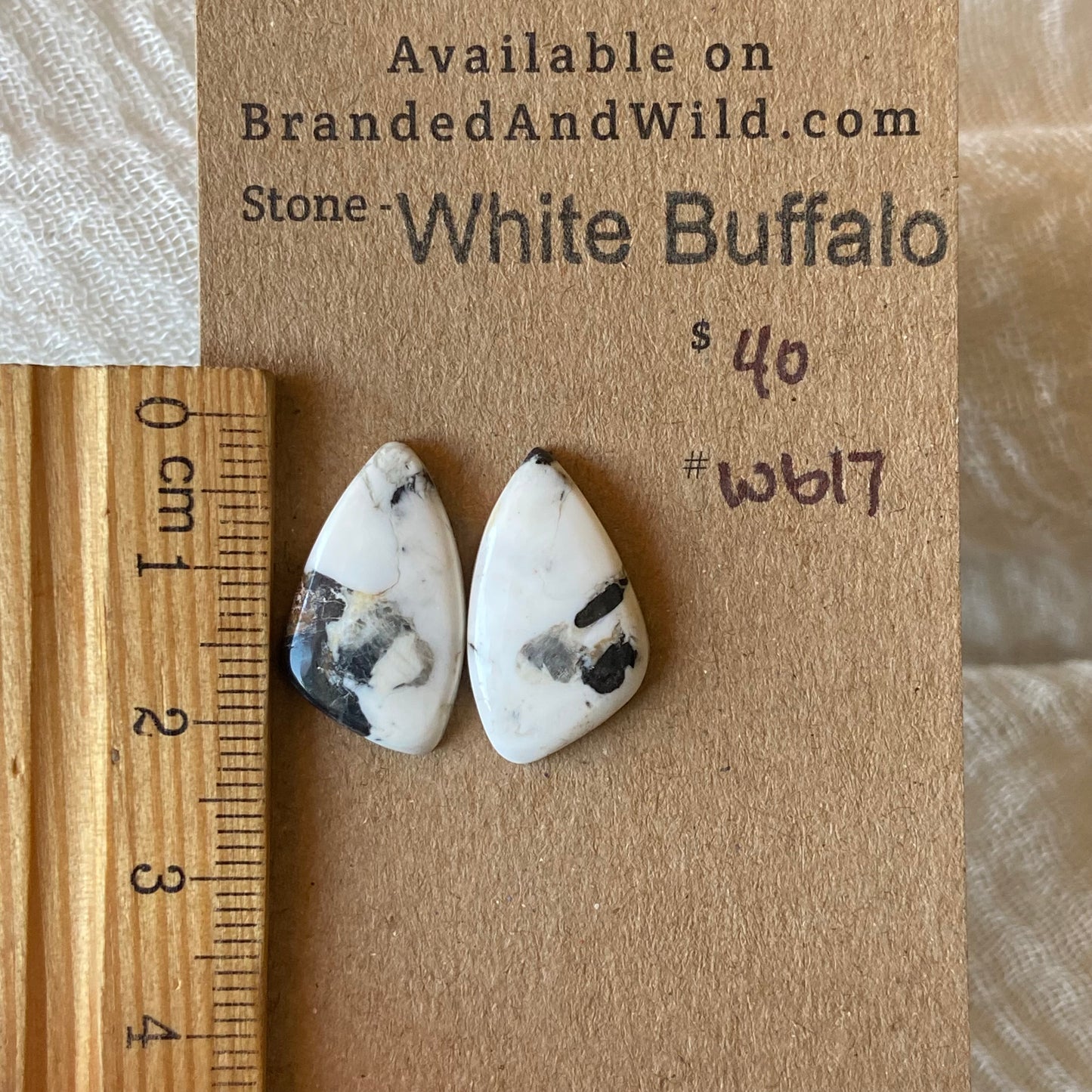 White Buffalo Cabochon - WB17