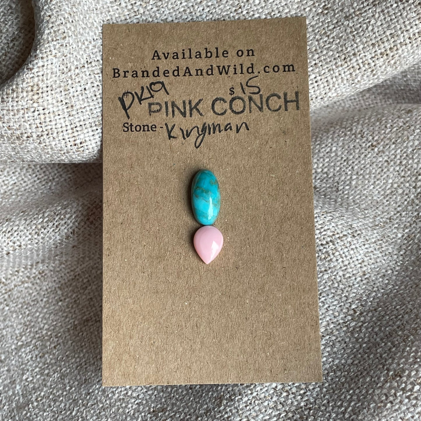 Pink Conch / Kingman Cabochon - PK19