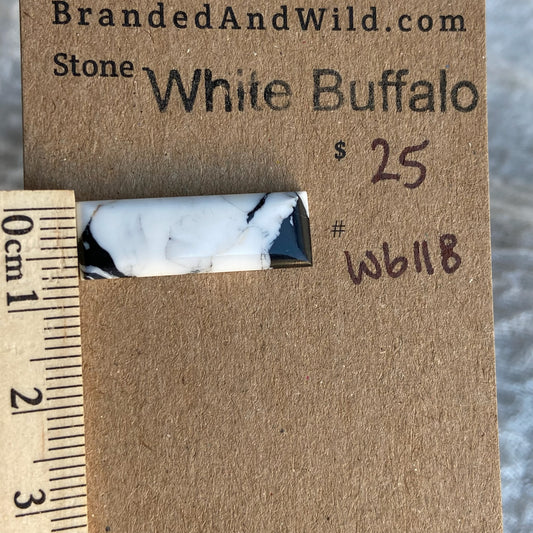White Buffalo Cabochon - WB118