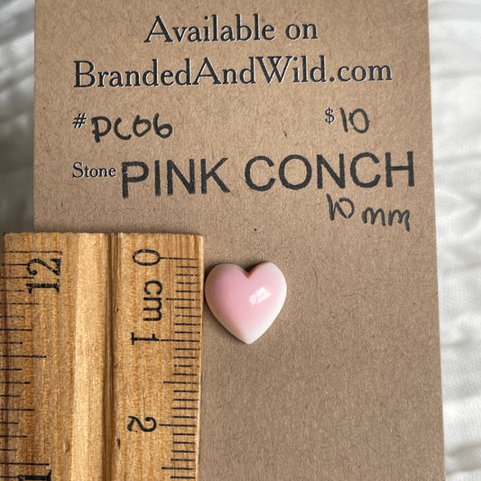 Pink Conch Cabochon - PC06 1217BAF9-FBC7-41D3-AE25-0DA63F3F249F Brandedandwild.com