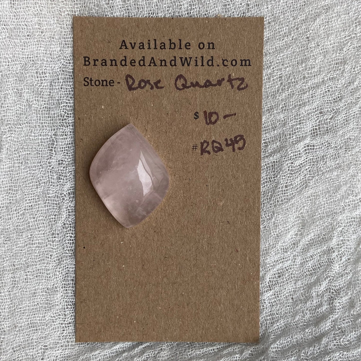 Rose Quartz Cabochon - RQ45