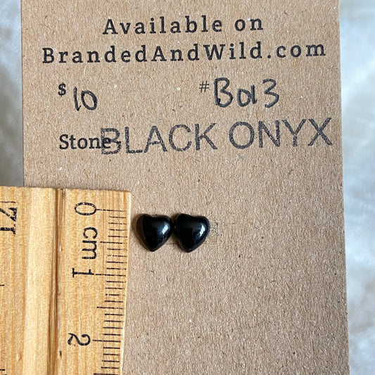 Black Onyx Cabochon - B013 1236C3D3-8B30-4C67-8B78-F82712D02BC6 Brandedandwild.com