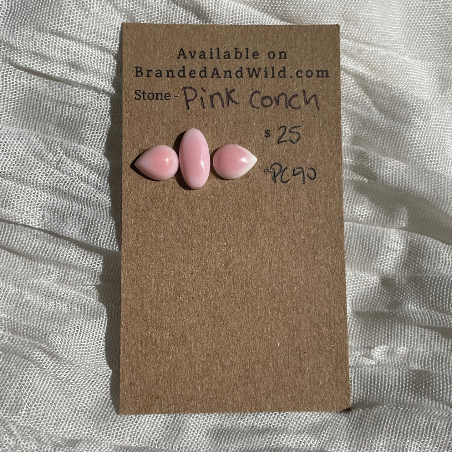Pink Conch Cabochon - PC90 123B8373-72A0-4634-A1F5-74A6D5D558D3 Brandedandwild.com