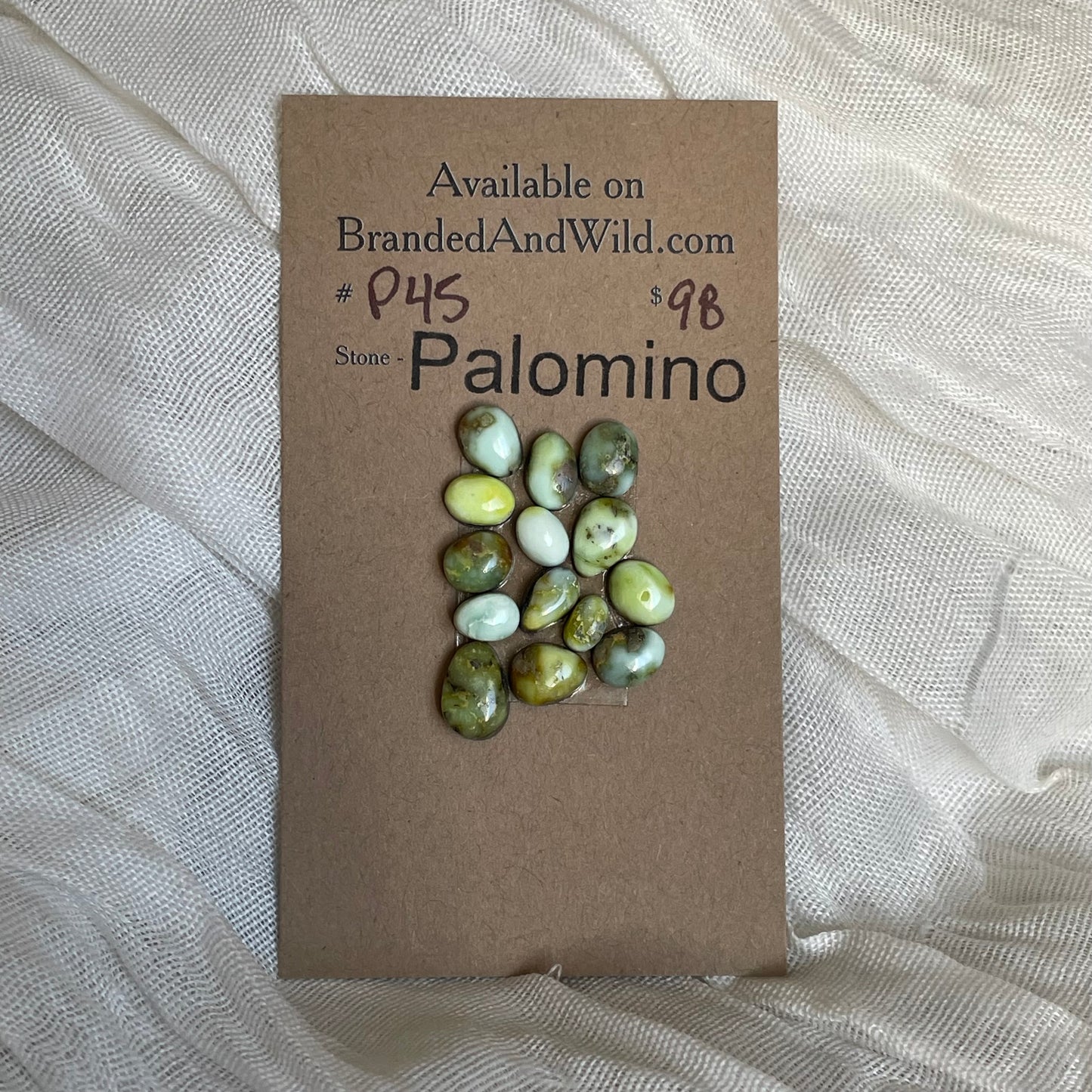 Palomino Cabochon - P45 1289E1BB-A1F9-4109-8063-09B0D9BAF07D Brandedandwild.com