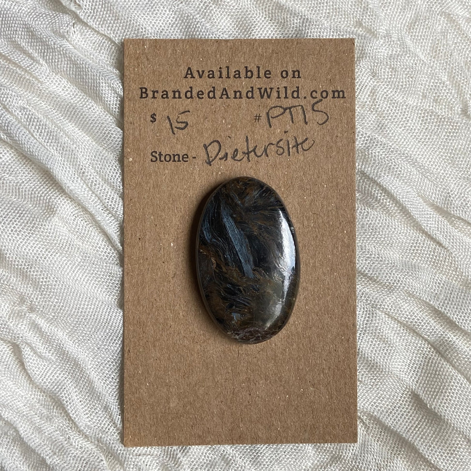Pietersite Cabochon - PT15 1293765A-9818-4DBC-82BD-FEDA7BC2CBA1 Brandedandwild.com