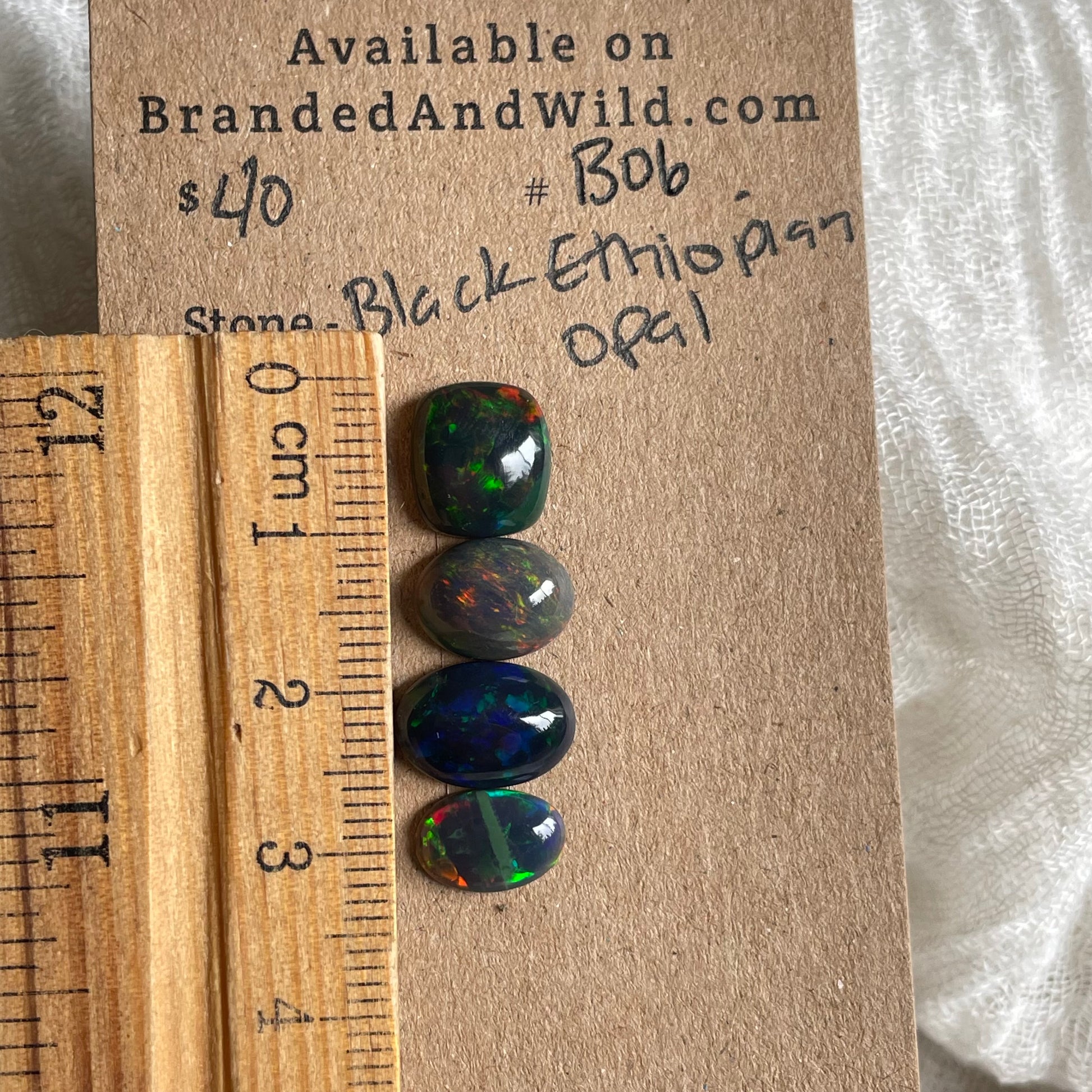 Black Opal - Cabochon - B06 1295B992-2258-4601-B954-A9BBDB08568D Brandedandwild.com