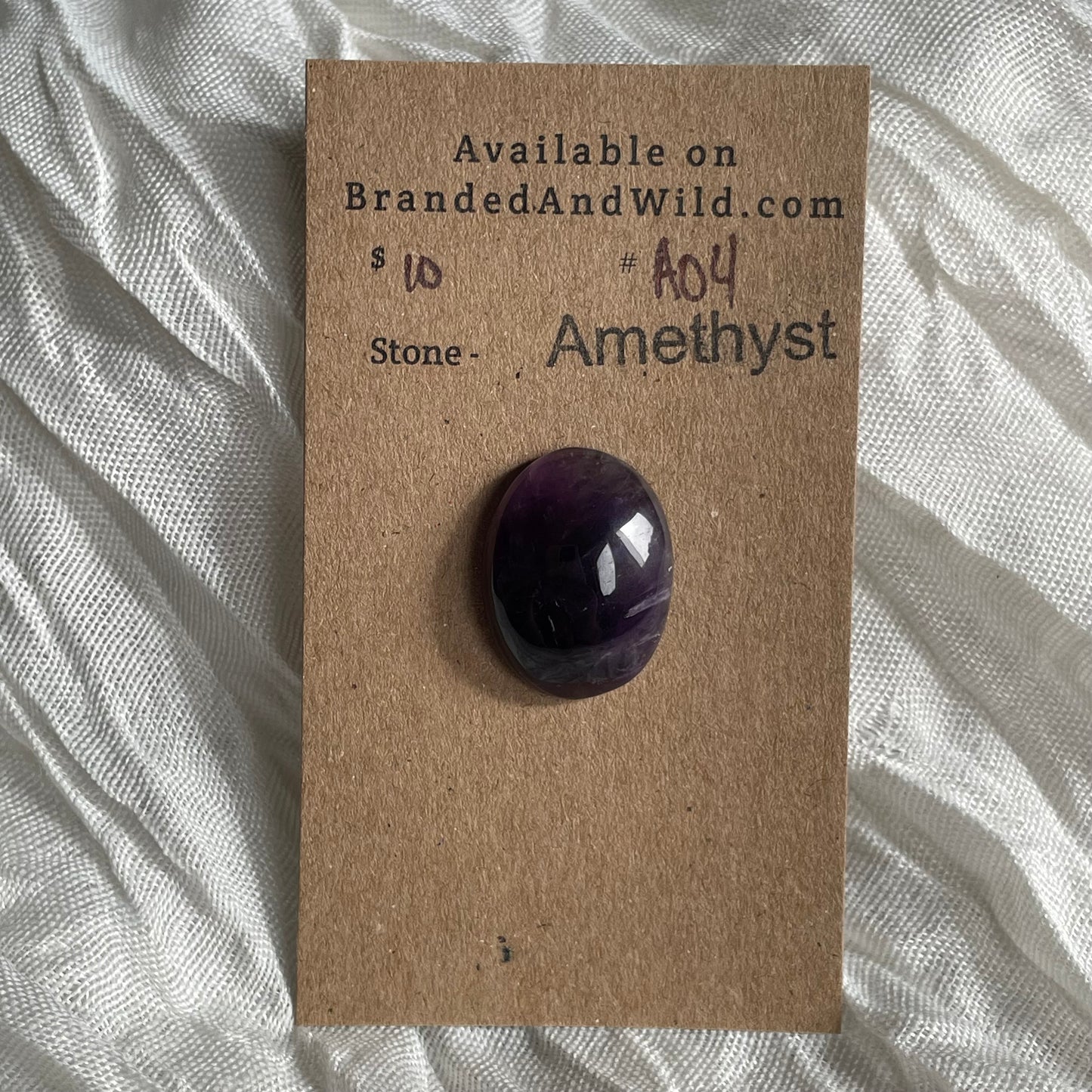 Amethyst Cabochon - A04 12A332E8-2AC3-49DD-BFC7-387667F2237B Brandedandwild.com