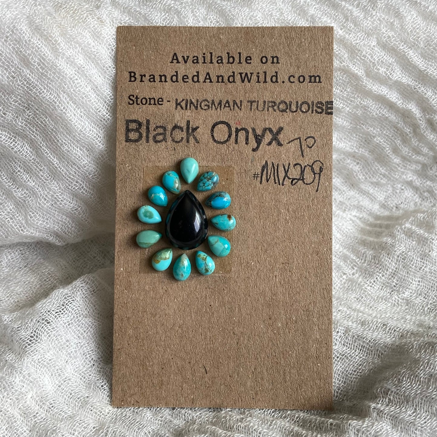 Kingman / Black Onyx Cabochon - Mix209 12A4BE5F-D28E-427C-A7AF-4C6A78A9F6C4 Brandedandwild.com