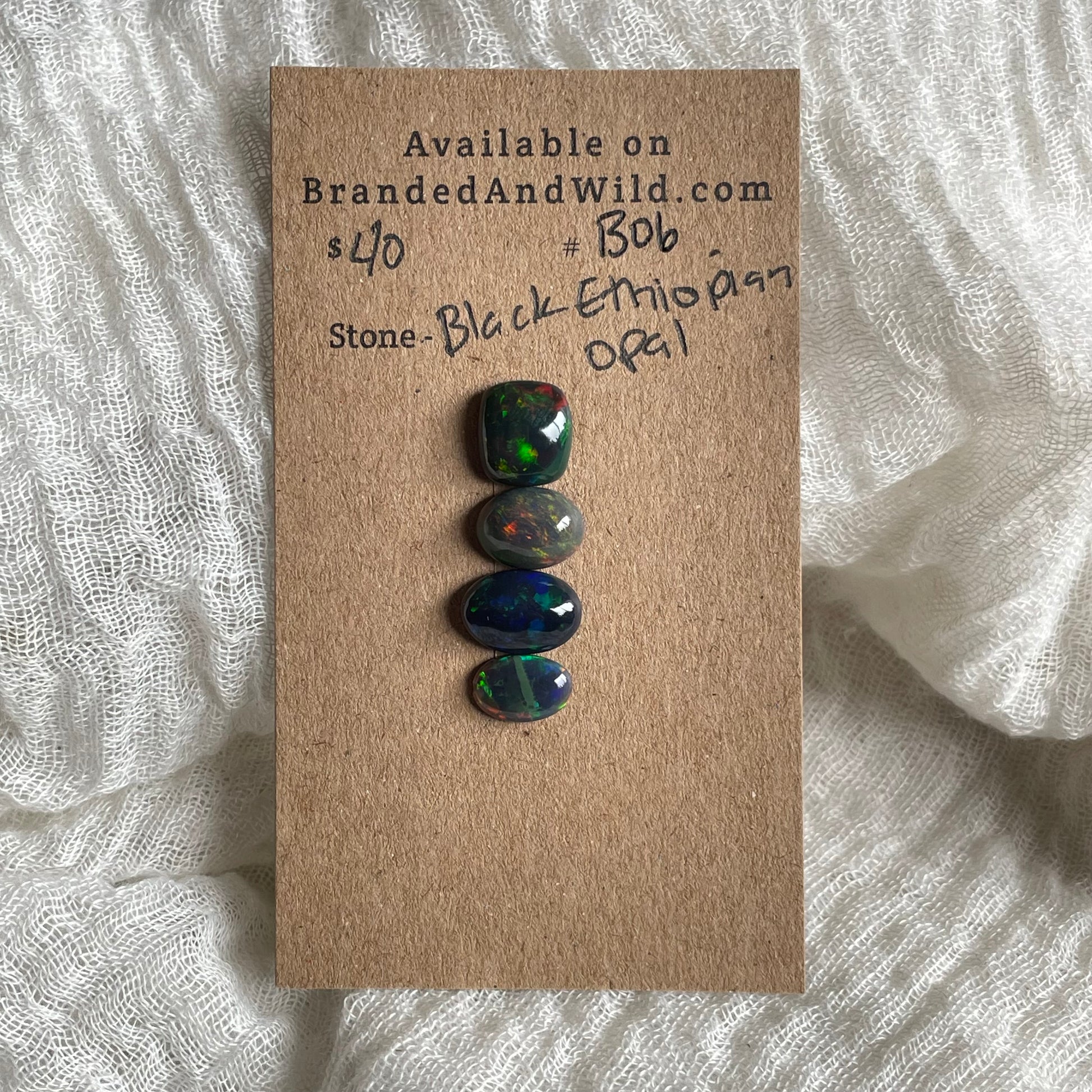Black Opal - Cabochon - B06 12B07284-F9D6-4E0E-9F16-FF4066603E8C Brandedandwild.com