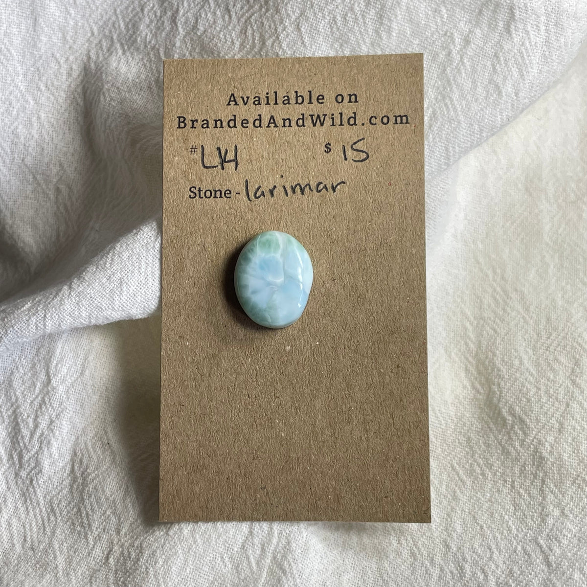 Larimar Cabochon - L14 12C0CB87-7A46-49D3-A0F3-D02EF1DF6D6E Brandedandwild.com