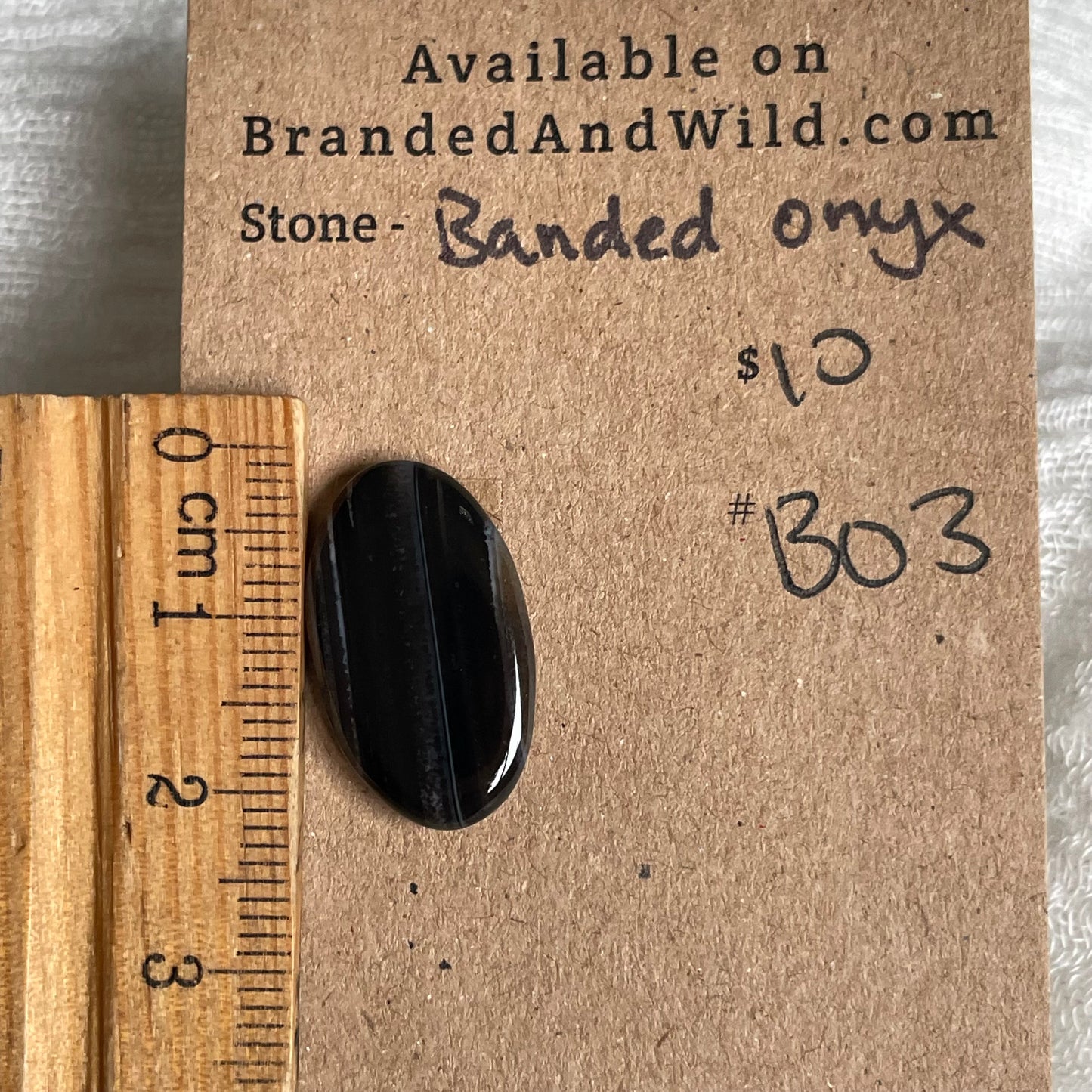 Black Onyx - Cabochon - B03