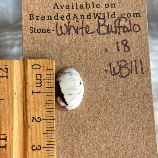 White Buffalo Cabochon - WB111