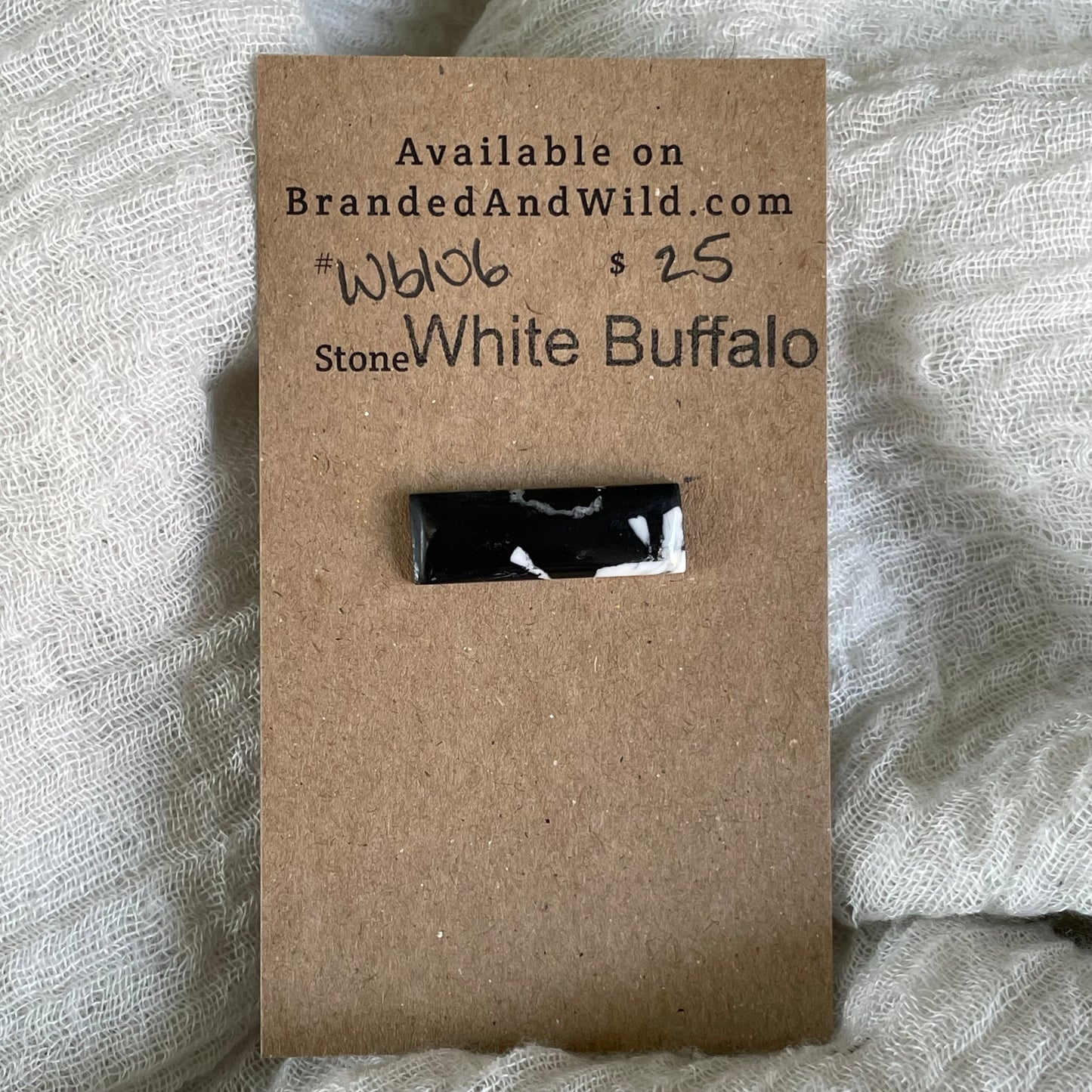 White Buffalo Cabochon - WB106