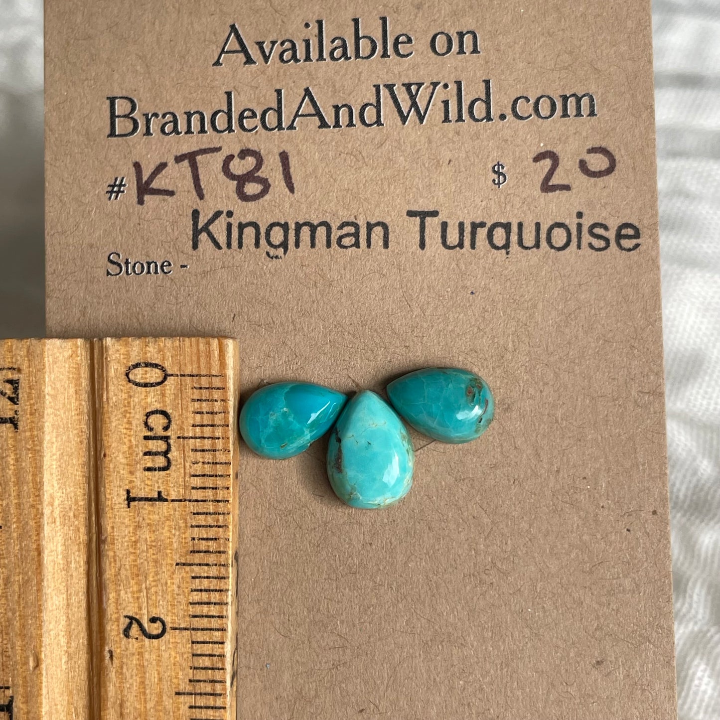 Kingman Turquoise Cabochon - KT81 130C1620-2081-45FE-8061-CAF3C3D0777B Brandedandwild.com