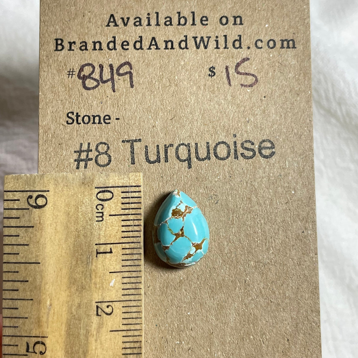 #8 Turquoise Cabochon - #849
