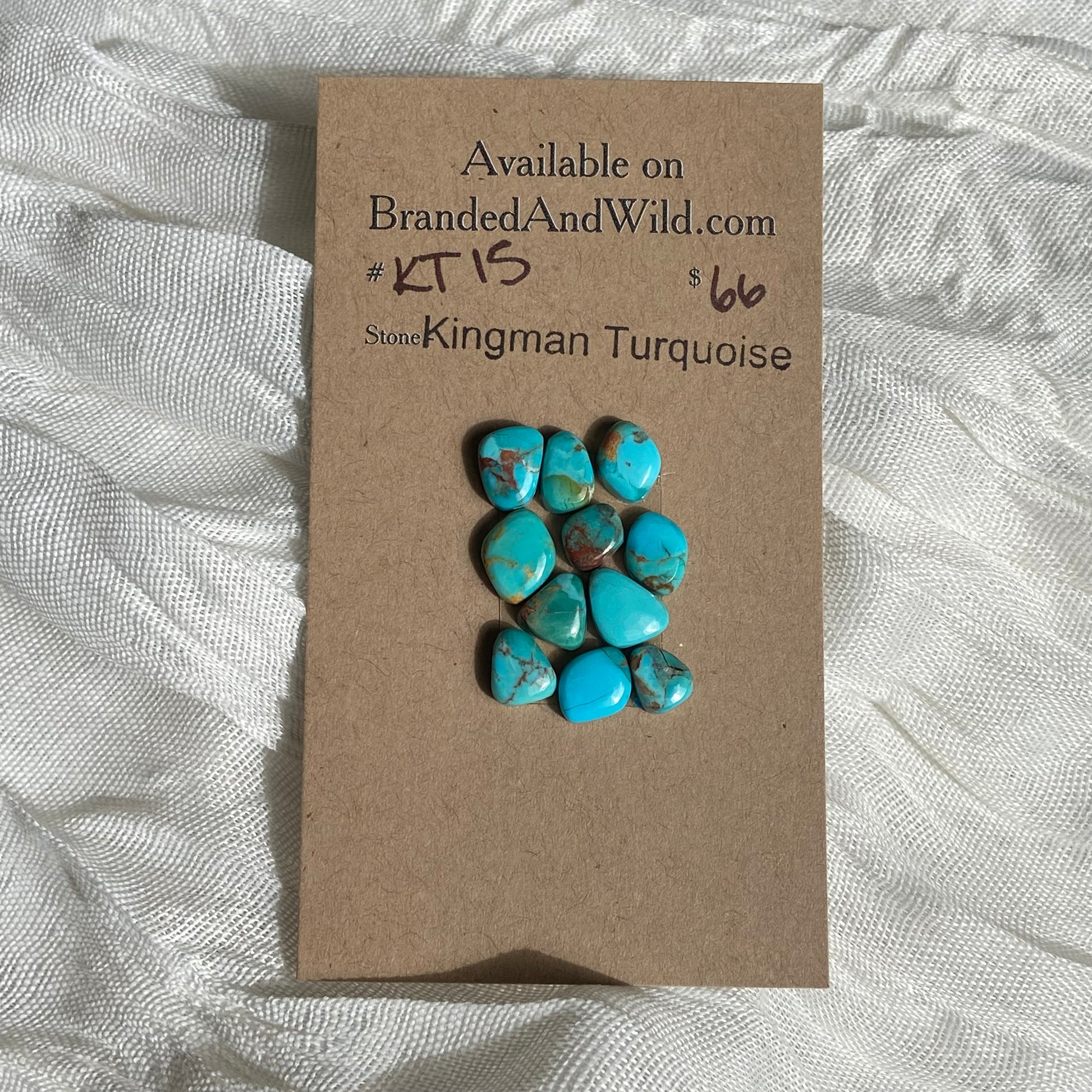 Kingman Turquoise Cabochon - KT15 1330AF1F-D16F-4950-89FE-DFA1F7129240 Brandedandwild.com