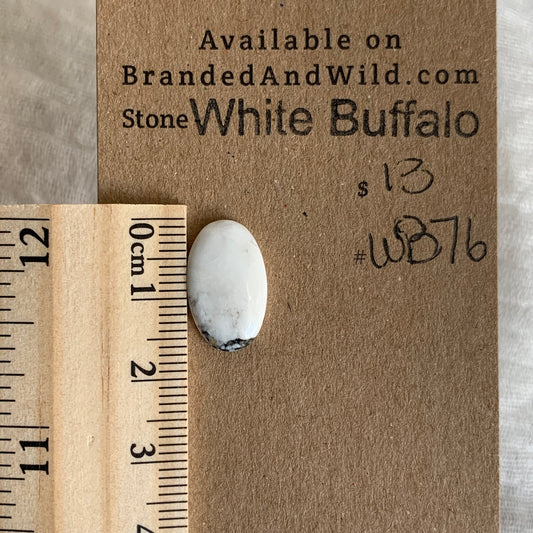 White Buffalo Cabochon - WB76