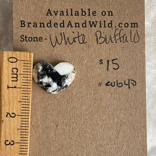 White Buffalo Cabochon - WB40