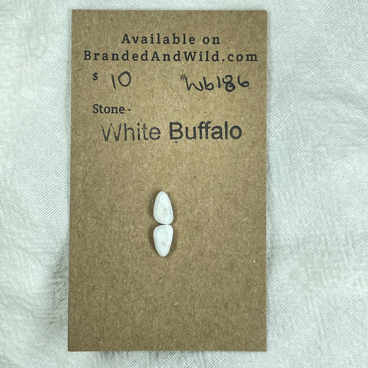 White Buffalo Cabochon - WB186 13777C5A-3A82-4BA6-9ADD-EBEB8946630F Brandedandwild.com