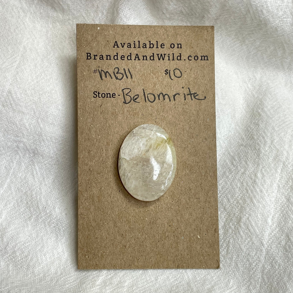 Belomrite Moonstone Cabochon - MB11 138C8C7C-B15F-4E10-B33E-A75B75856A87 Brandedandwild.com