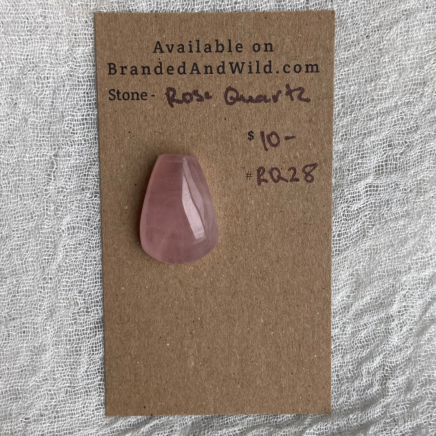 Rose Quartz Cabochon - RQ28
