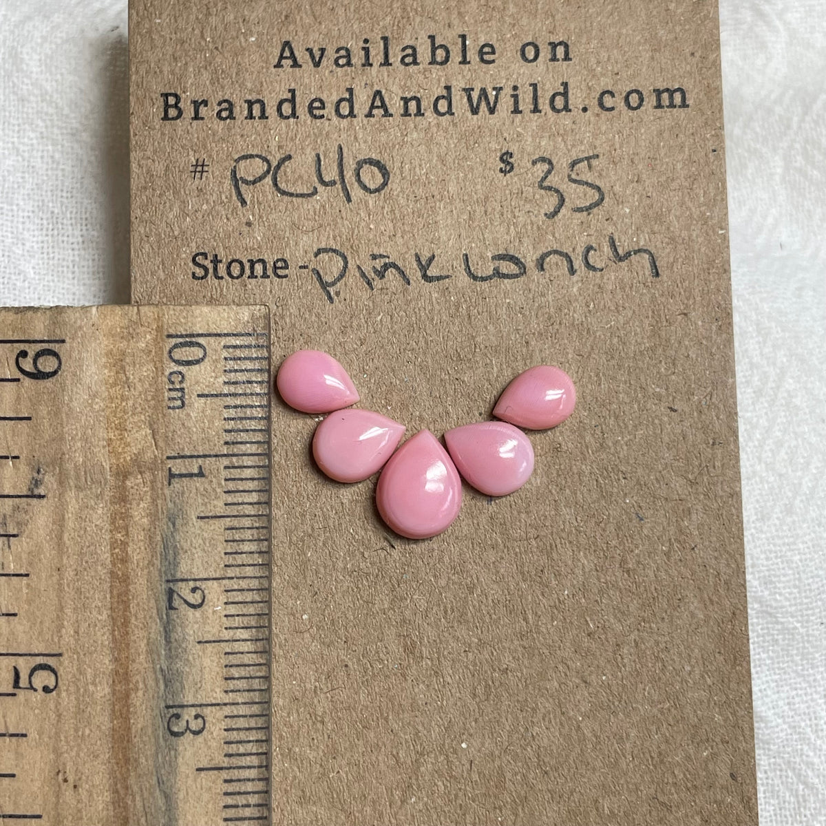 Pink Conch Cabochon - PC40 1393FC79-FBFF-4CDB-83CA-F377F1920D38 Brandedandwild.com